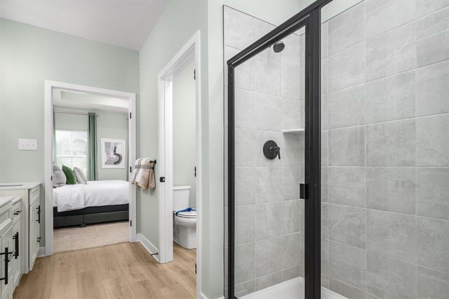 Representative furnished interior of a home built from the Caroline by Ryan Homes in Afton Arbors, Charlotte (Image 18).