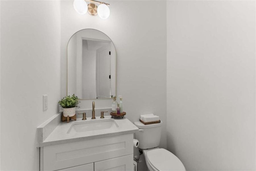 Furnished interior view inside a new home in Skyview On Broad, Sugar Hill (Image 42).