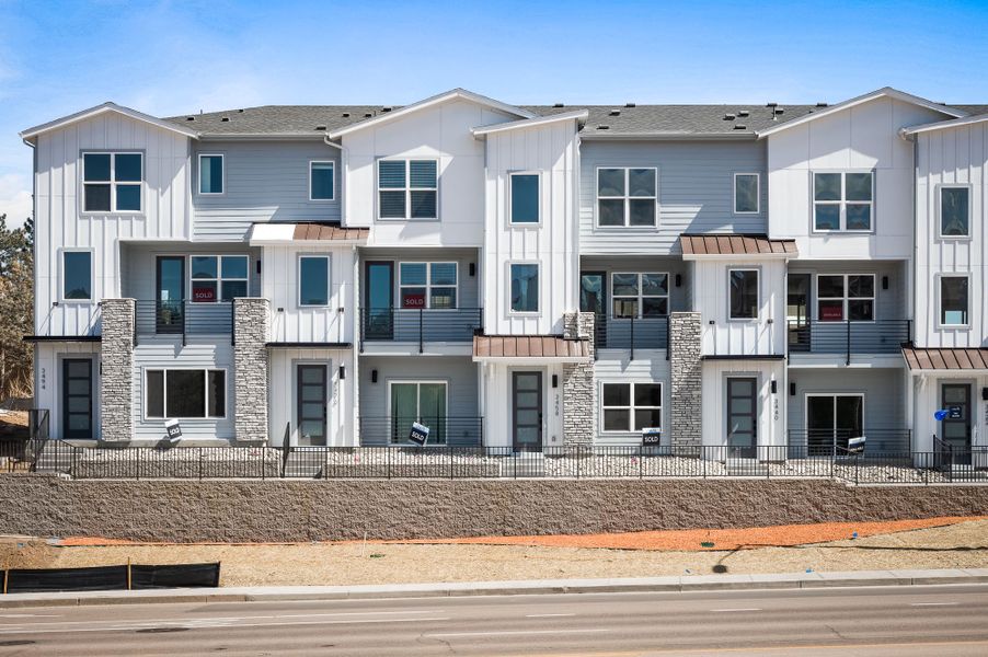 Representative exterior photo of a completed home built from the Oliver by Lokal Homes in The Commons at Victory Ridge, Colorado Springs, CO (Image 24).