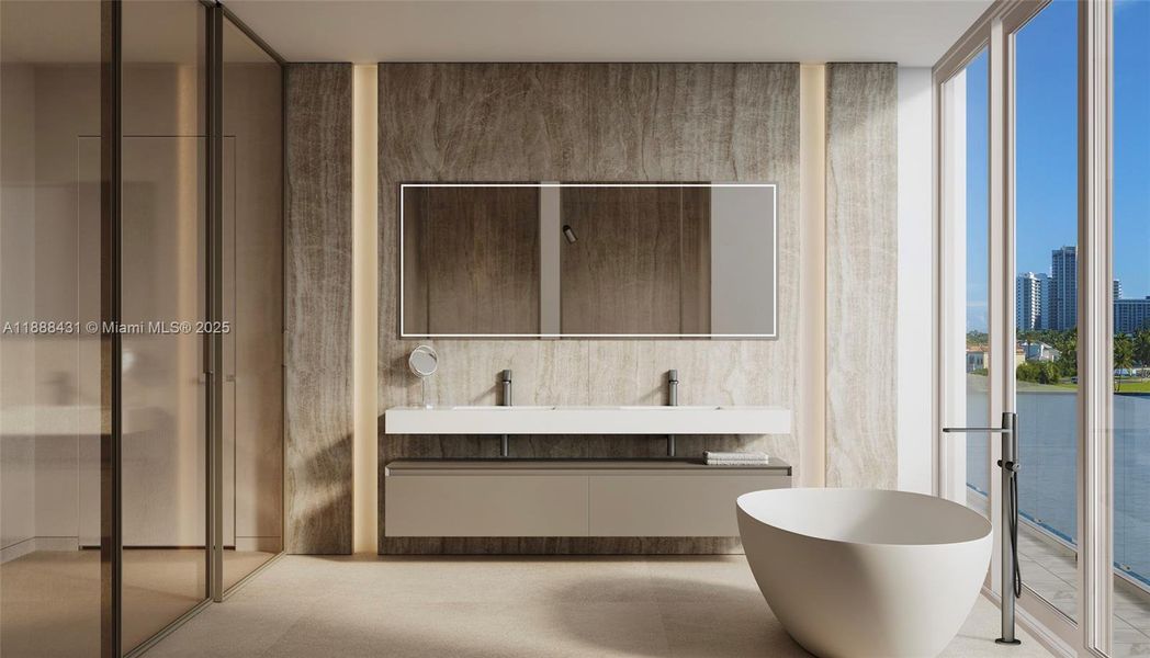 Furnished interior view inside a new home in , Bal Harbour (Image 2). Furnished interior view inside a new home in , Bal Harbour (Image 2).