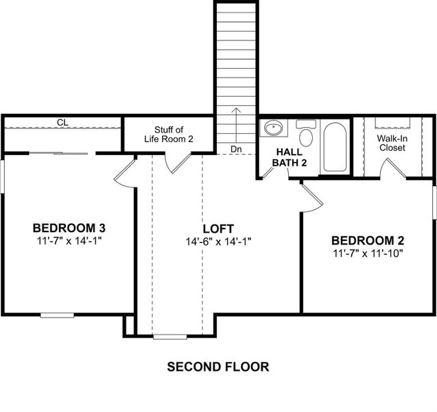 The Sweet Pea floor plan by K. Hovnanian Homes. 2nd Floor shown. *Prices, plans, dimensions, features, specifications, materials, and availability of homes or communities are subject to change without notice or obligation.
