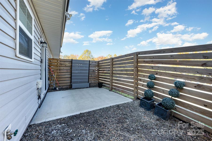 Exterior details and patio area of a home in , Kannapolis (Image 20).