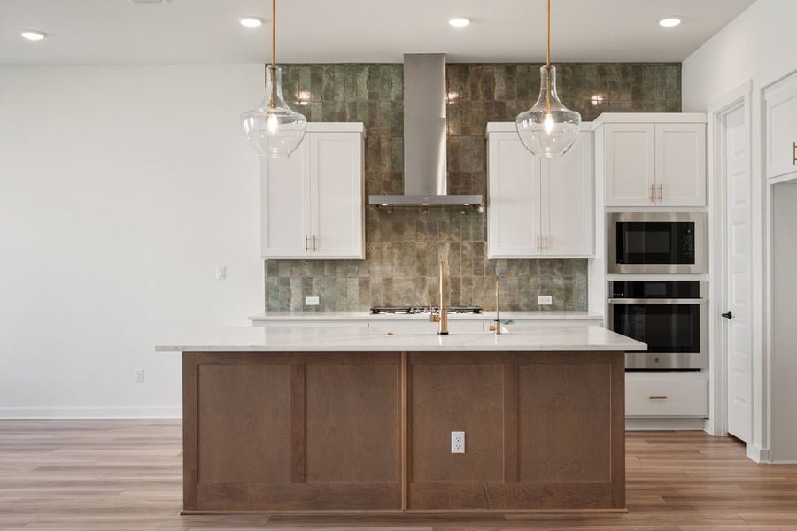 Furnished interior view inside a new home in Park Collection at Lariat, Liberty Hill (Image 12). Furnished interior view inside a new home in Park Collection at Lariat, Liberty Hill (Image 12).