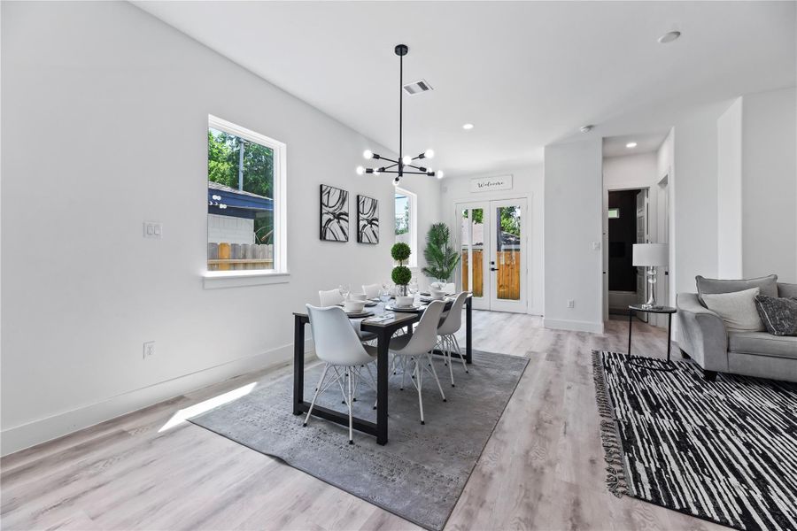 Furnished interior view inside a new home in , Houston (Image 5).