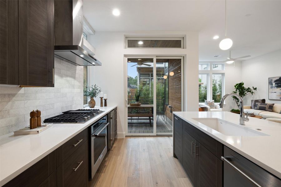 Furnished interior view inside a new home in , Austin (Image 39).