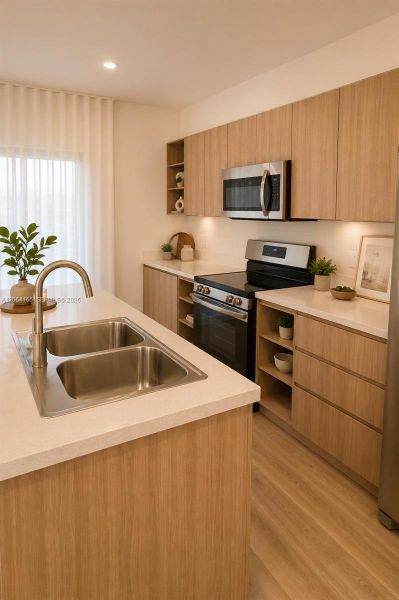 Furnished interior view inside a new home in , Florida City (Image 8).