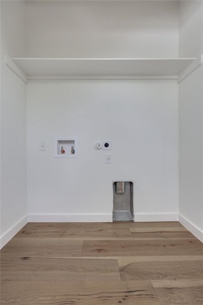 Upstairs laundry closet