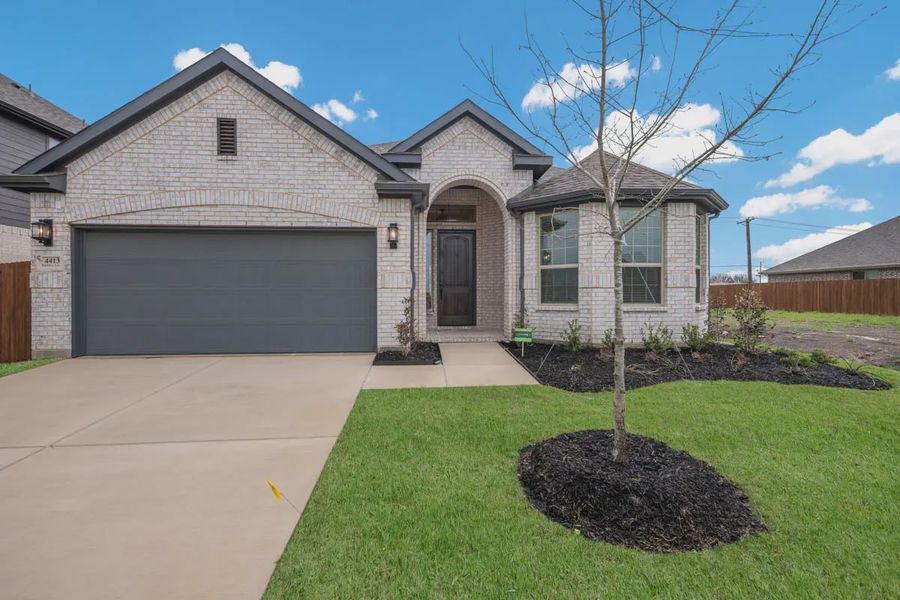 Representative exterior photo of a completed home built from the Bridgeport by Chesmar Homes in Heartland 50's and 60's, Heartland, TX (Image 19).