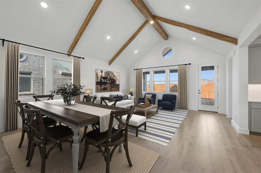 Furnished interior view inside a new home in Timberbrook, Justin (Image 6).