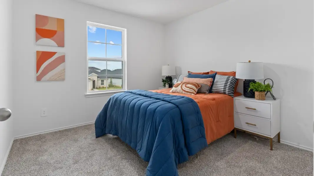 Furnished interior view inside a new home in August Trails, Needville (Image 20). Furnished interior view inside a new home in August Trails, Needville (Image 20).