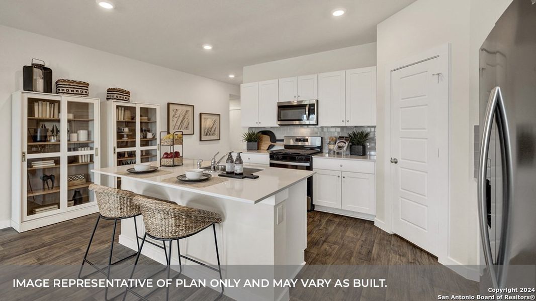 Furnished interior view inside a new home in Trace, San Marcos (Image 15).