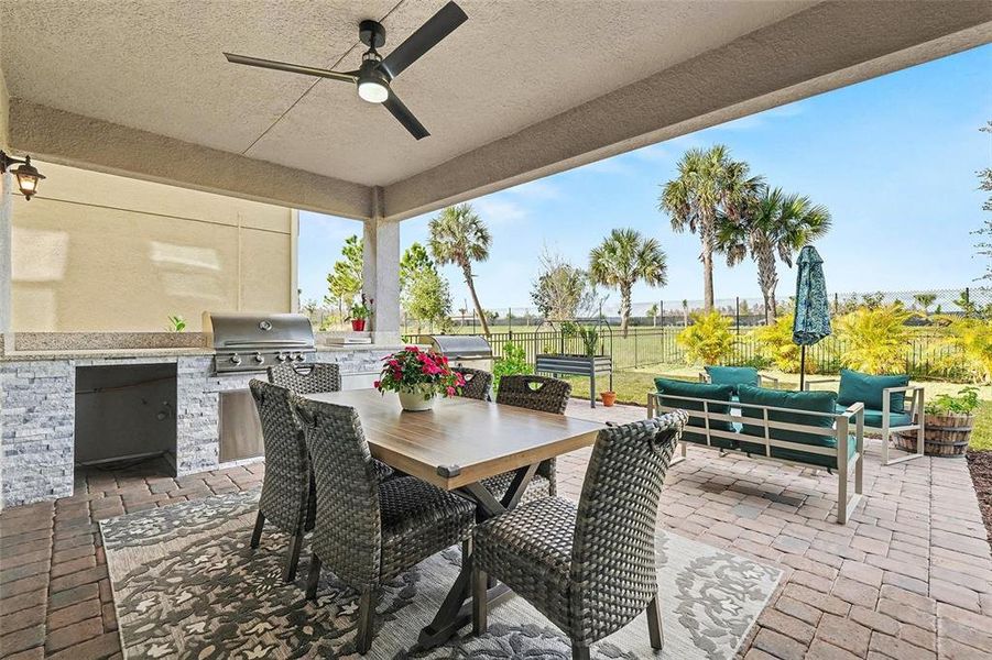 Exterior details and patio area of a home in , Wesley Chapel (Image 23). Exterior details and patio area of a home in , Wesley Chapel (Image 23).