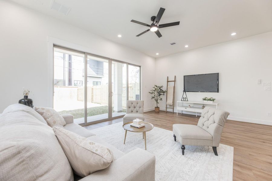 Furnished interior view inside a new home in , Houston (Image 15).