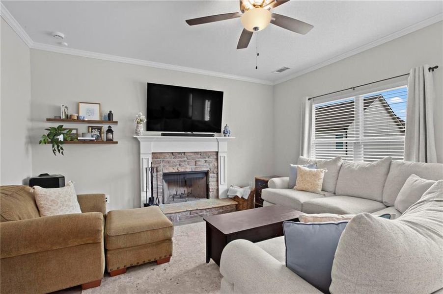 Furnished interior view inside a new home in , Cartersville (Image 8).