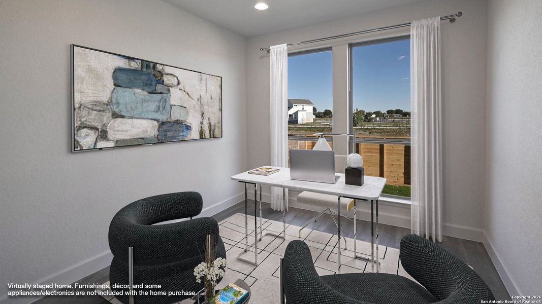 Furnished interior view inside a new home in Solms Landing 45', New Braunfels (Image 9).