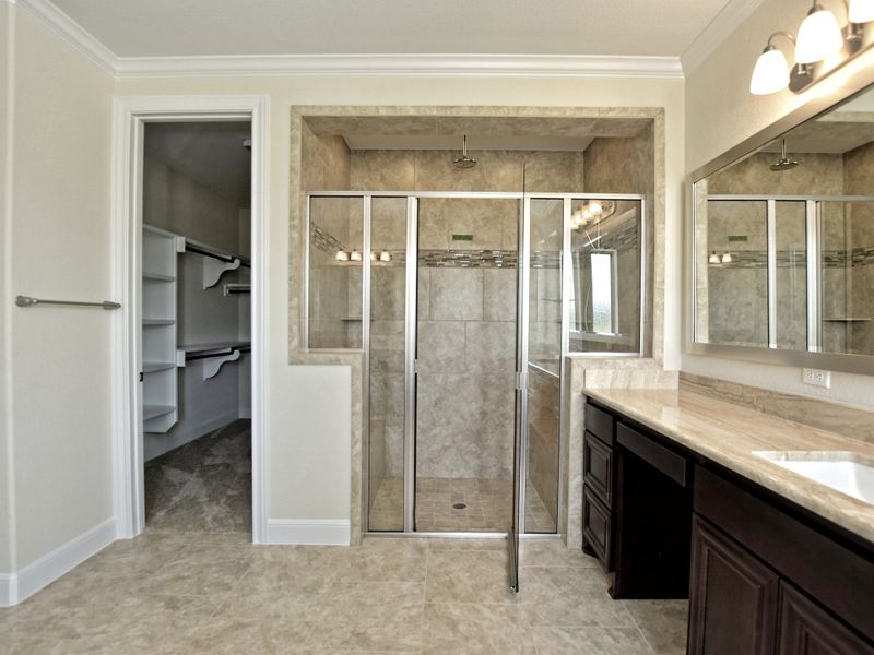 Representative furnished interior of a home built from the San Simeon I by Giddens Homes in Clearwater Ranch, Liberty Hill (Image 337).