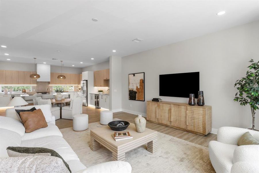 Furnished interior view inside a new home in , Tampa (Image 9). Furnished interior view inside a new home in , Tampa (Image 9).