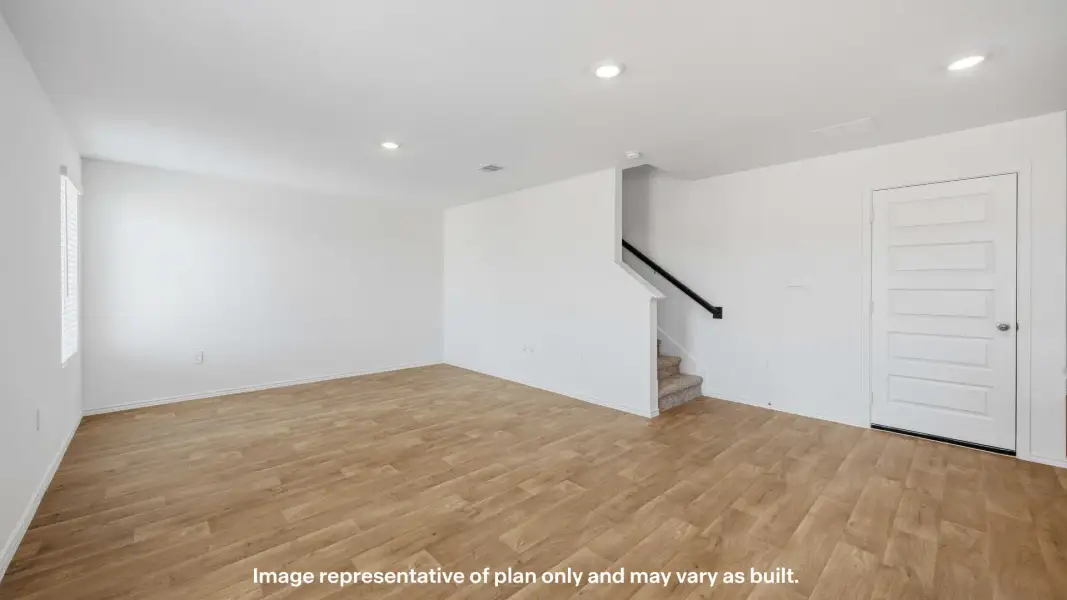 Representative unfurnished interior of a home built from the The Dama by D.R. Horton in Pari Estates, Lubbock (Image 17). Representative unfurnished interior of a home built from the The Dama by D.R. Horton in Pari Estates, Lubbock (Image 17).