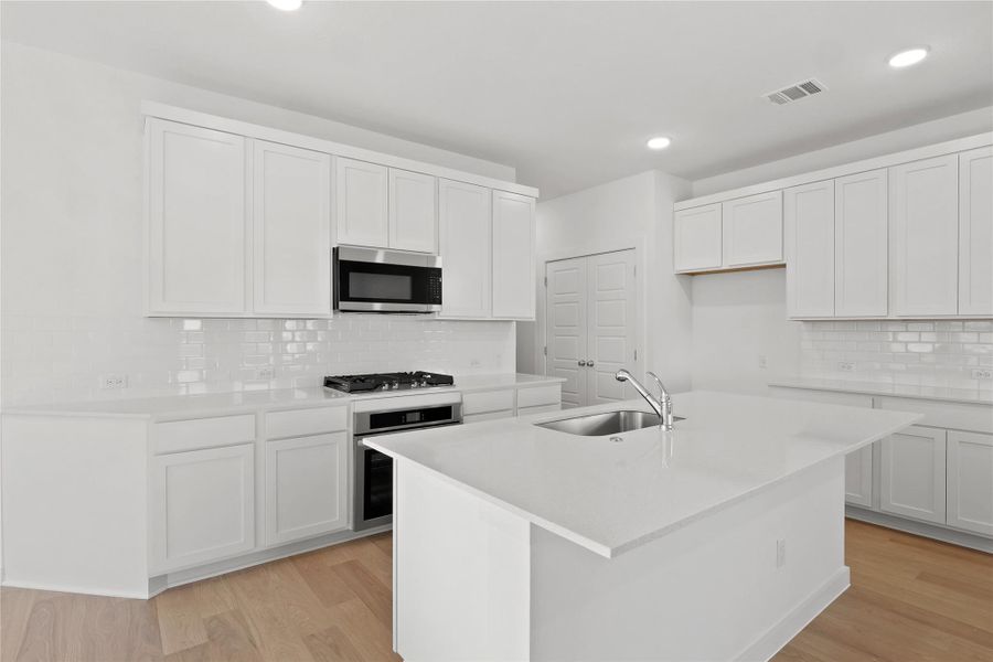 Furnished interior view inside a new home in Lakeside at Tessera, Lago Vista (Image 7).