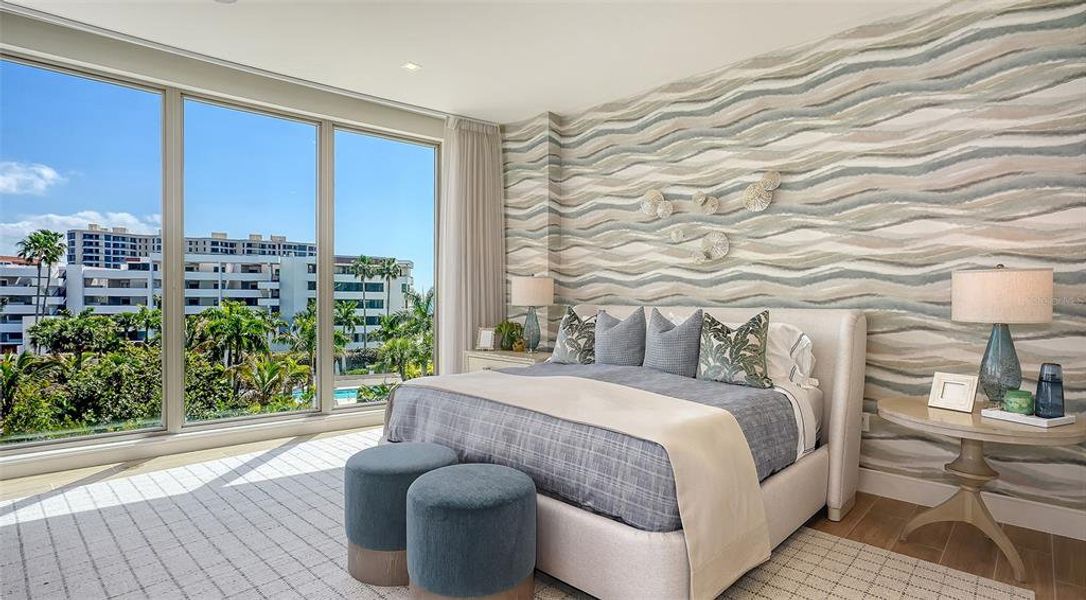 Furnished interior view inside a new home in , Longboat Key (Image 16). Furnished interior view inside a new home in , Longboat Key (Image 16).