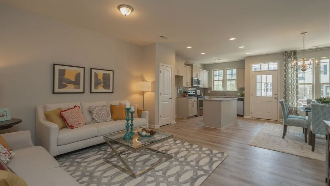 Furnished interior view inside a new home in Odell Park, Charlotte (Image 22). Furnished interior view inside a new home in Odell Park, Charlotte (Image 22).