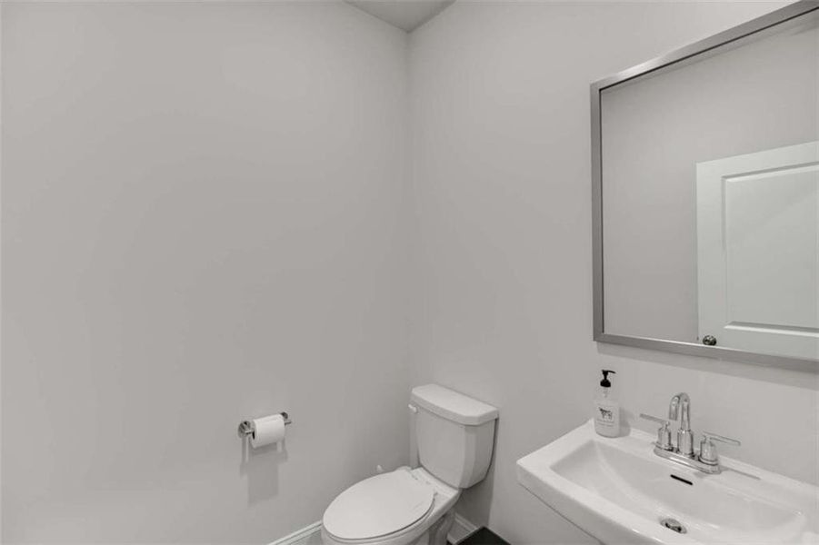 Furnished interior view inside a new home in Overlook at Lanier, Buford (Image 39).