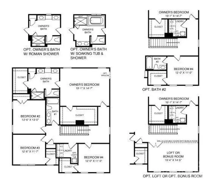Hudson Floor plan upper level