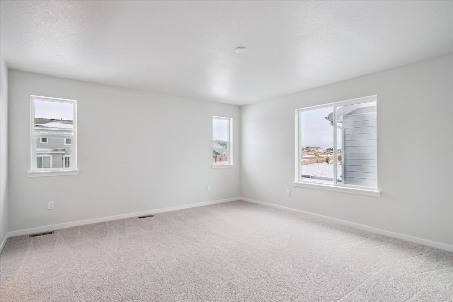 A room with windows. A room with windows.