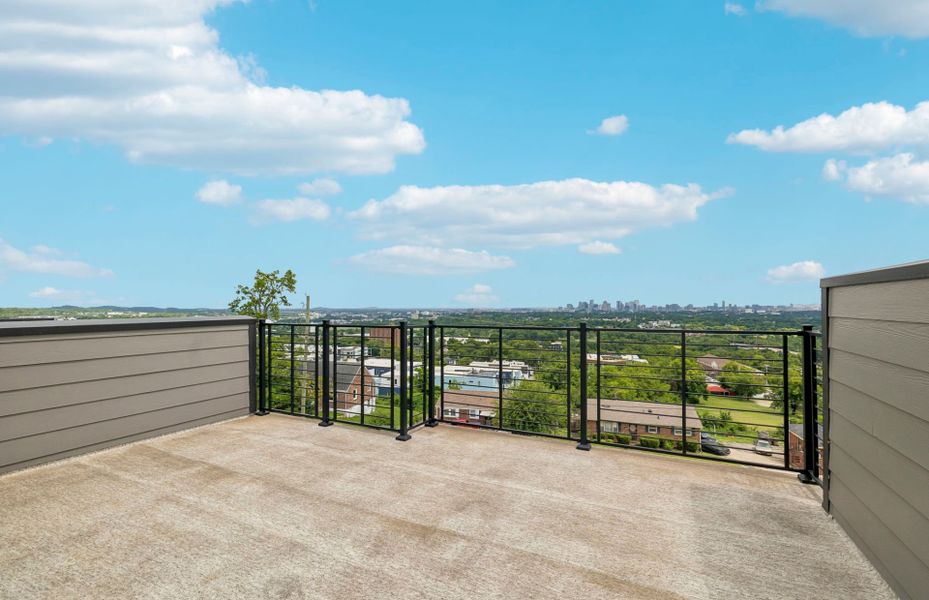 Exterior details and patio area of a home in Skyline, Nashville (Image 23).