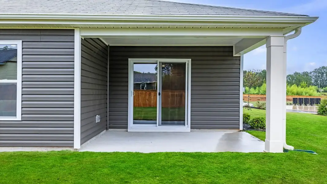 Exterior details and patio area of a home in Cascade Point, Seneca (Image 3). Exterior details and patio area of a home in Cascade Point, Seneca (Image 3).