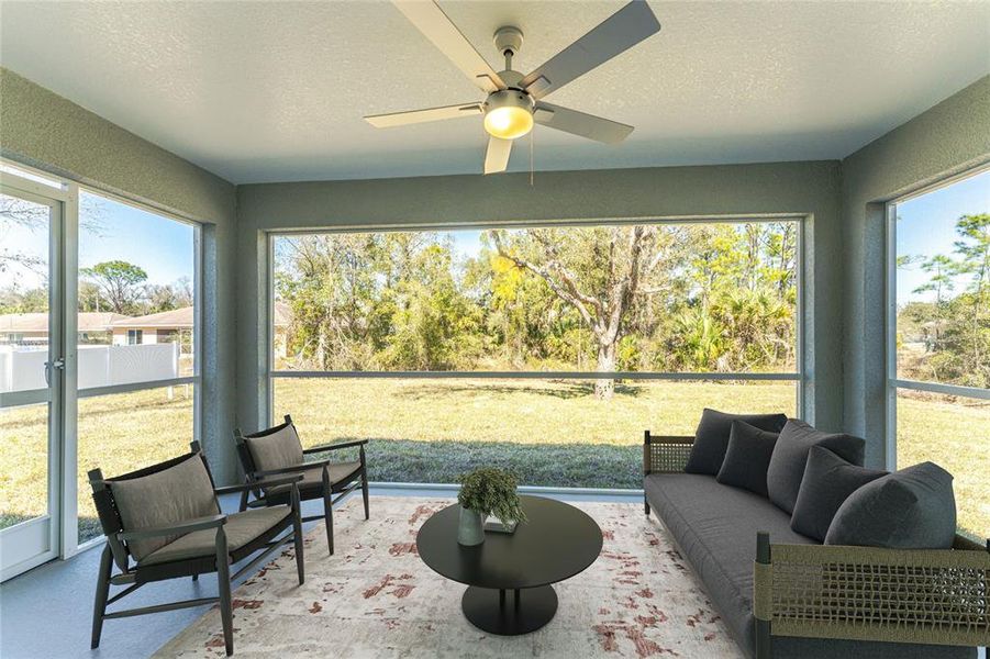 Exterior details and patio area of a home in , North Port (Image 25). Exterior details and patio area of a home in , North Port (Image 25).