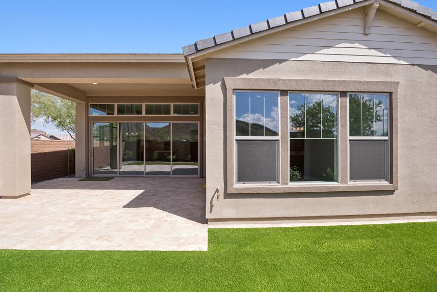 Exterior details and patio area of a home in Ascent at Northpointe at Vistancia, Peoria (Image 2).