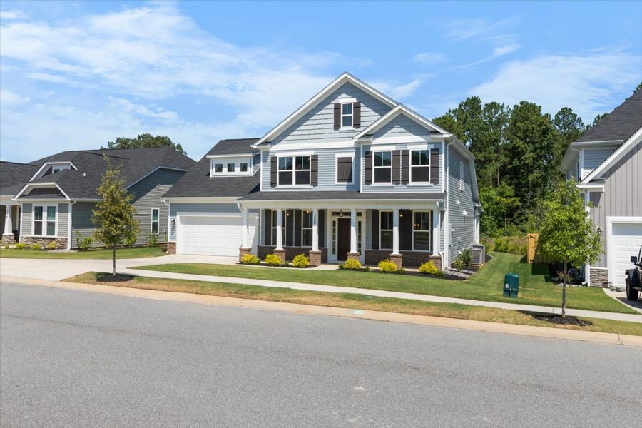 Front exterior of a new home in Windsor, North Augusta, SC, highlighting curb appeal (Image 25).