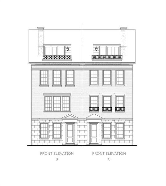 Exterior rendering of this home design in , Alpharetta, GA (Image 3).