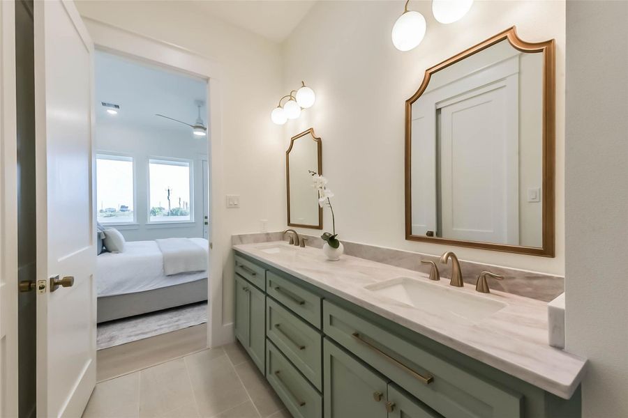 Furnished interior view inside a new home in , Galveston (Image 12).