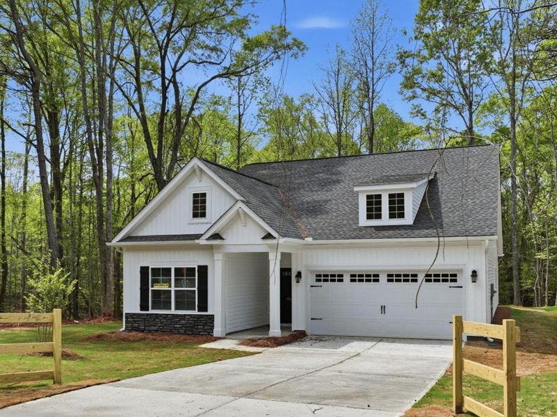 Front exterior of a new home in Broadway Lake, Anderson, SC, highlighting curb appeal (Image 2). Front exterior of a new home in Broadway Lake, Anderson, SC, highlighting curb appeal (Image 2).