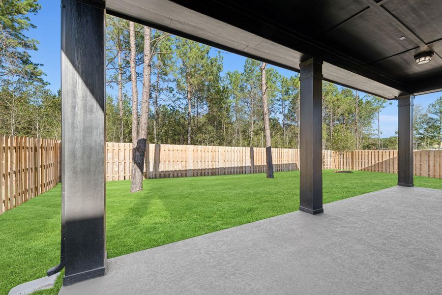 EXAMPLE PHOTO: Enjoy your time outdoors with this large covered patio that opens out to a fully sodded rear yard with sprinklers and NO REAR NEIGHBOR! EXAMPLE PHOTO: Enjoy your time outdoors with this large covered patio that opens out to a fully sodded rear yard with sprinklers and NO REAR NEIGHBOR!