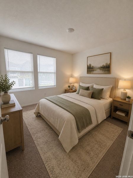 Furnished interior view inside a new home in Crescent Hills: Stonehill Collection, San Antonio (Image 6).