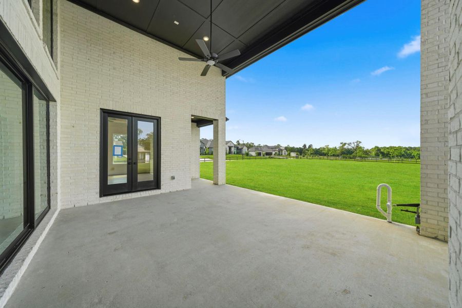 Exterior details and patio area of a home in Bentwood Farms, Montgomery (Image 2). Exterior details and patio area of a home in Bentwood Farms, Montgomery (Image 2).