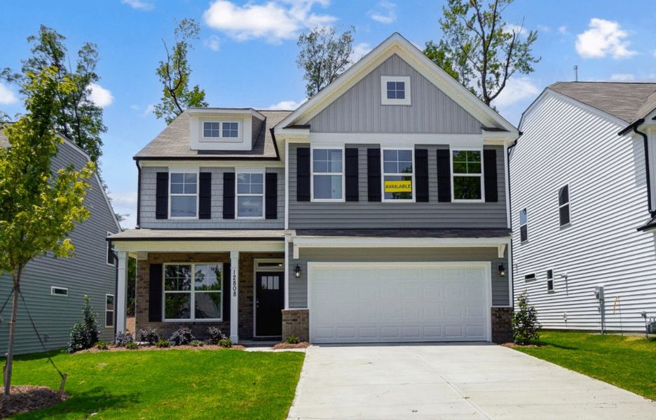 Representative exterior photo of a completed home built from the Drexel by Eastwood Homes in Harrington, Greenville, SC (Image 2).