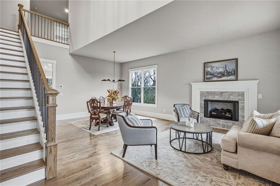 Furnished interior view inside a new home in , Canton (Image 8).