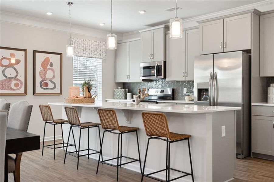 Furnished interior view inside a new home in Evergreen at Lakeside, Temple (Image 24).