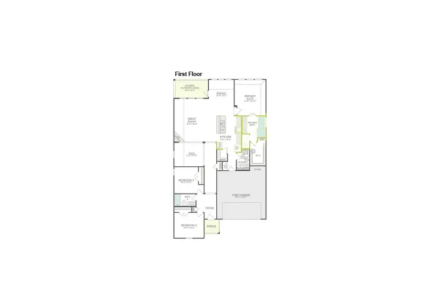 2D floor plan layout of this home in View at the Reserve, Mansfield, TX (Image 3). 2D floor plan layout of this home in View at the Reserve, Mansfield, TX (Image 3).