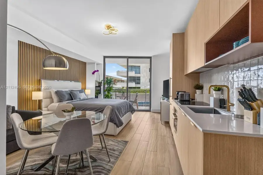 Furnished interior view inside a new home in , Miami (Image 10).