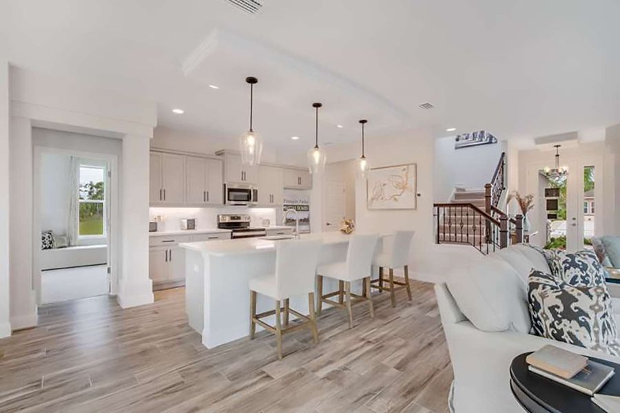 Representative furnished interior of a home built from the Asheville by Paytas Homes in The Reserve at Victoria, Deland (Image 19).
