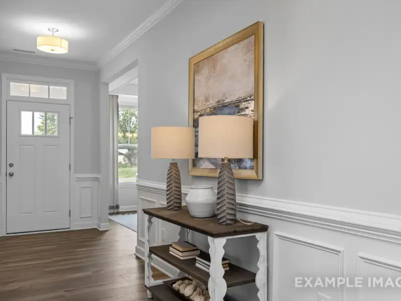 Furnished interior view inside a new home in Addison West, Holly Springs (Image 11).