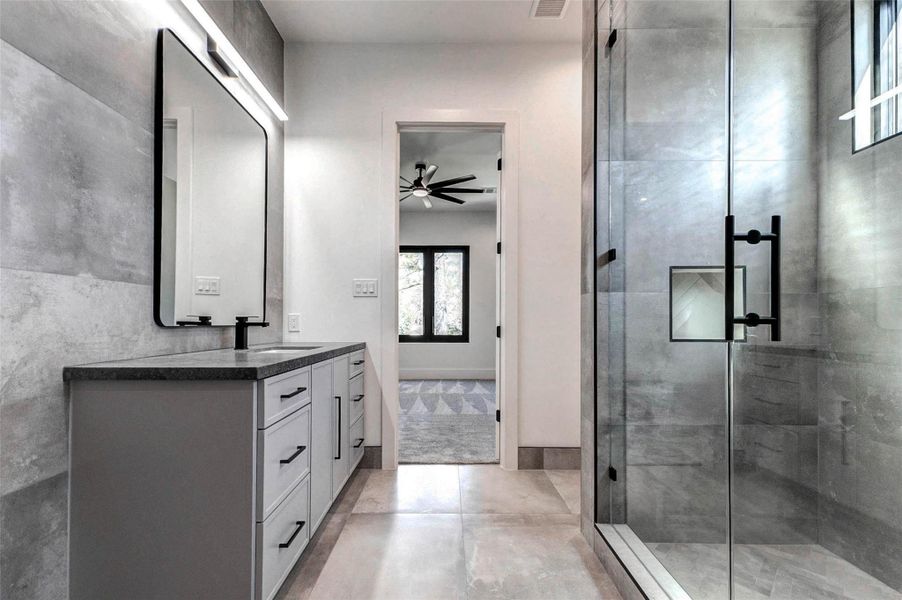 Furnished interior view inside a new home in , Houston (Image 17).