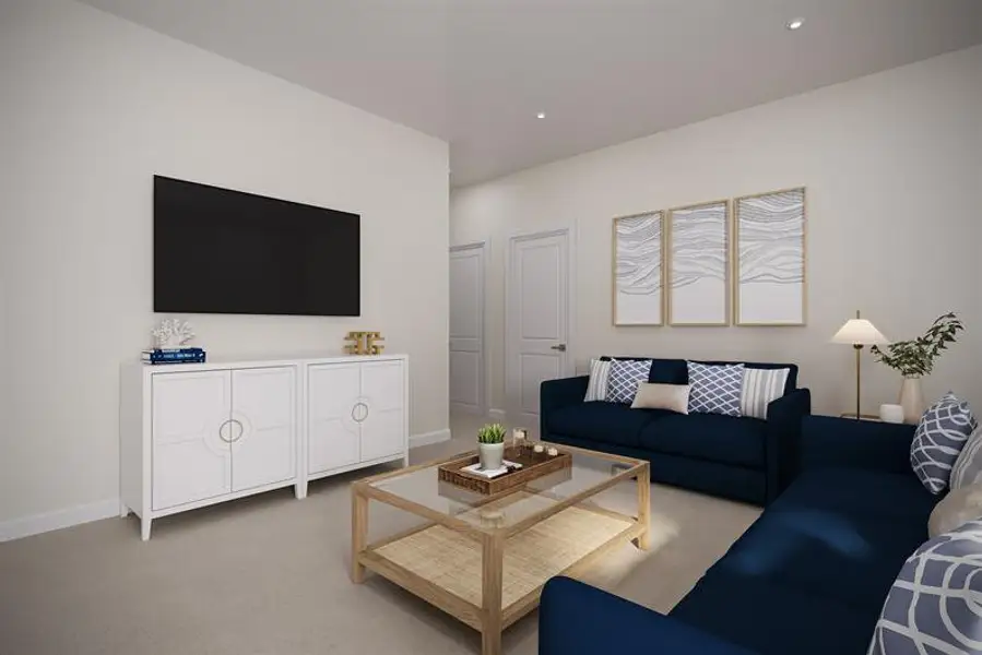 Representative furnished interior of a home built from the Cascade by Ryan Homes in Malabar Springs, Palm Bay (Image 3).