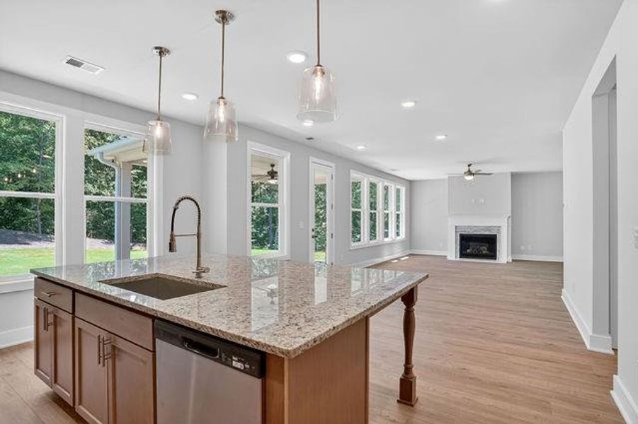 Furnished interior view inside a new home in The Manor at Gainesville Township, Gainesville (Image 7).