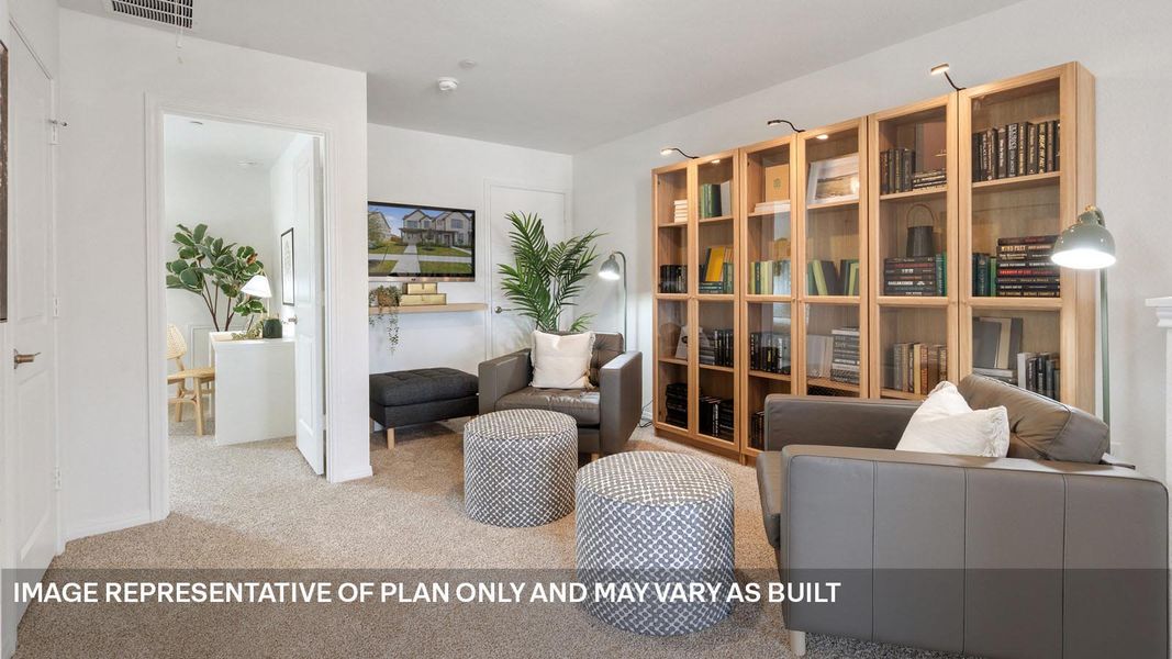 Furnished interior view inside a new home in Avery Centre, Round Rock (Image 25).
